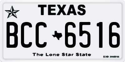 TX license plate BCC6516