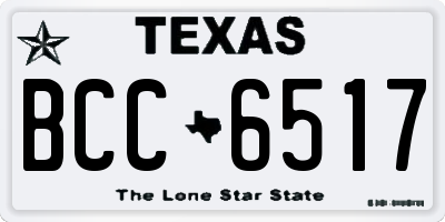 TX license plate BCC6517