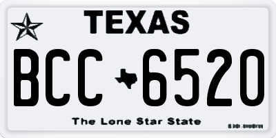 TX license plate BCC6520