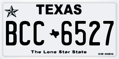 TX license plate BCC6527