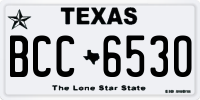 TX license plate BCC6530