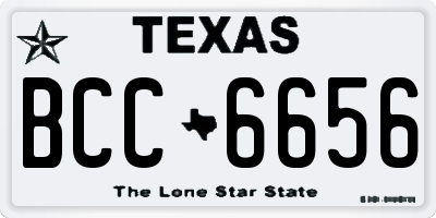 TX license plate BCC6656