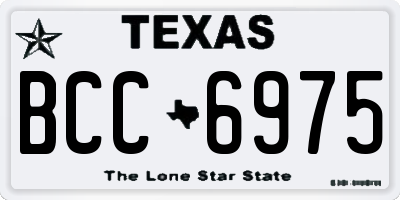 TX license plate BCC6975