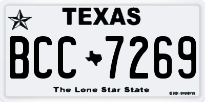 TX license plate BCC7269