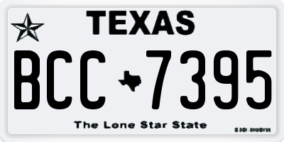 TX license plate BCC7395