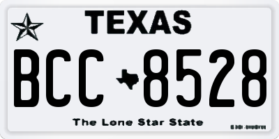 TX license plate BCC8528
