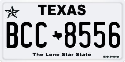 TX license plate BCC8556