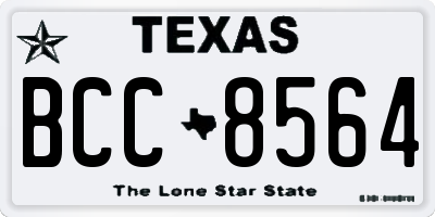 TX license plate BCC8564