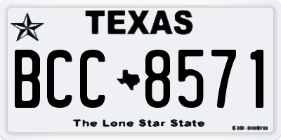 TX license plate BCC8571