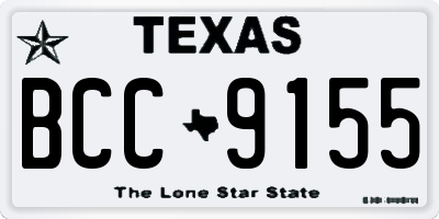 TX license plate BCC9155