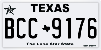 TX license plate BCC9176