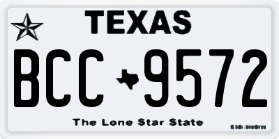 TX license plate BCC9572