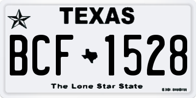 TX license plate BCF1528
