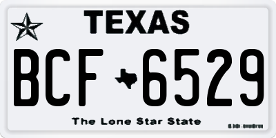TX license plate BCF6529