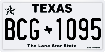 TX license plate BCG1095