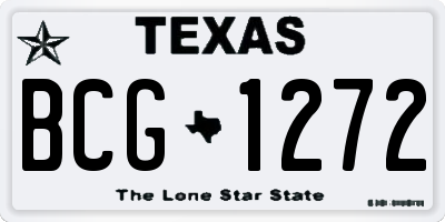 TX license plate BCG1272