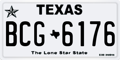 TX license plate BCG6176