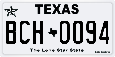 TX license plate BCH0094