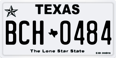 TX license plate BCH0484