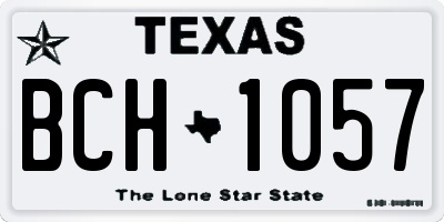 TX license plate BCH1057