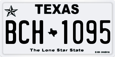 TX license plate BCH1095