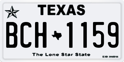 TX license plate BCH1159