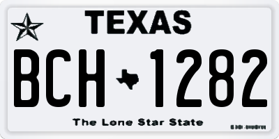 TX license plate BCH1282