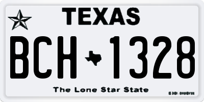 TX license plate BCH1328