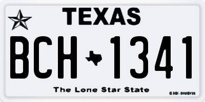 TX license plate BCH1341