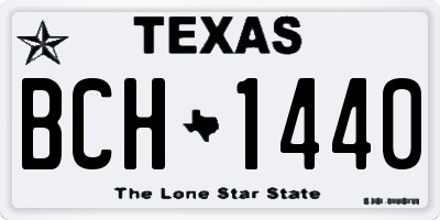 TX license plate BCH1440