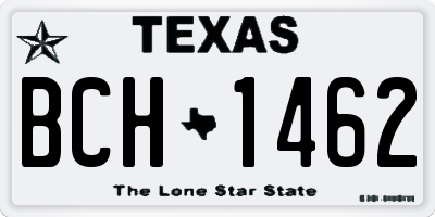 TX license plate BCH1462