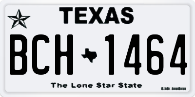 TX license plate BCH1464