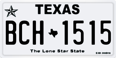 TX license plate BCH1515