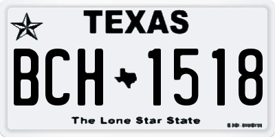 TX license plate BCH1518