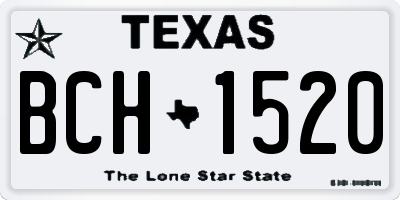 TX license plate BCH1520