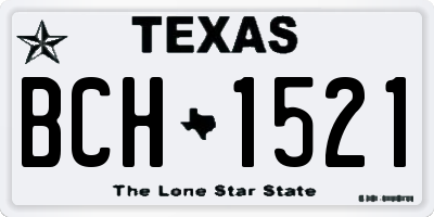 TX license plate BCH1521