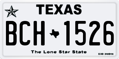TX license plate BCH1526