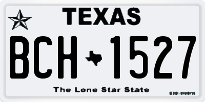 TX license plate BCH1527