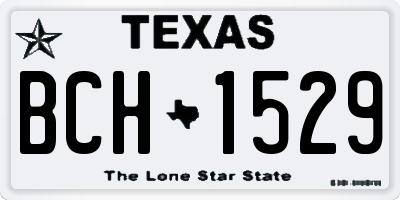 TX license plate BCH1529