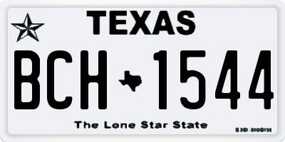 TX license plate BCH1544