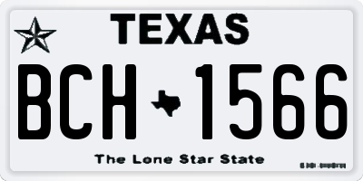 TX license plate BCH1566