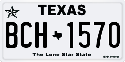 TX license plate BCH1570