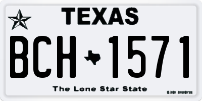 TX license plate BCH1571
