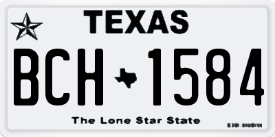 TX license plate BCH1584