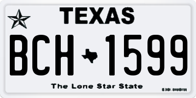 TX license plate BCH1599