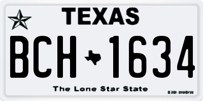TX license plate BCH1634