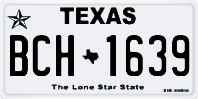 TX license plate BCH1639