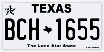 TX license plate BCH1655