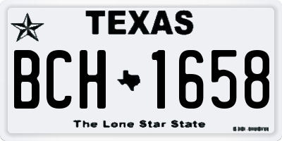 TX license plate BCH1658
