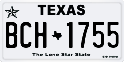 TX license plate BCH1755